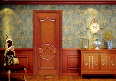 廠價(jià)熱銷鑫順來X-1018拼貼帶扣線實(shí)木烤漆門