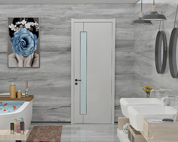 新品上市鑫順來X-2504實(shí)木烤漆 門