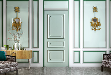 廠價(jià)直銷鑫順來X-6072平開外扣實(shí)木烤漆門