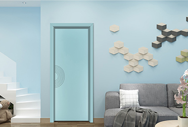 廠價直銷鑫順來X-6077平開實木烤漆門