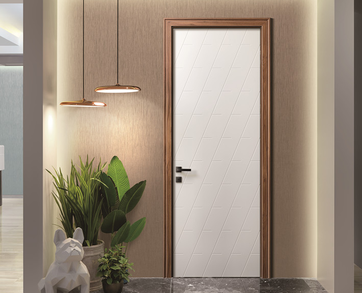 廠價(jià)直銷鑫順來(lái)X-6043平開叉色實(shí)木烤漆門