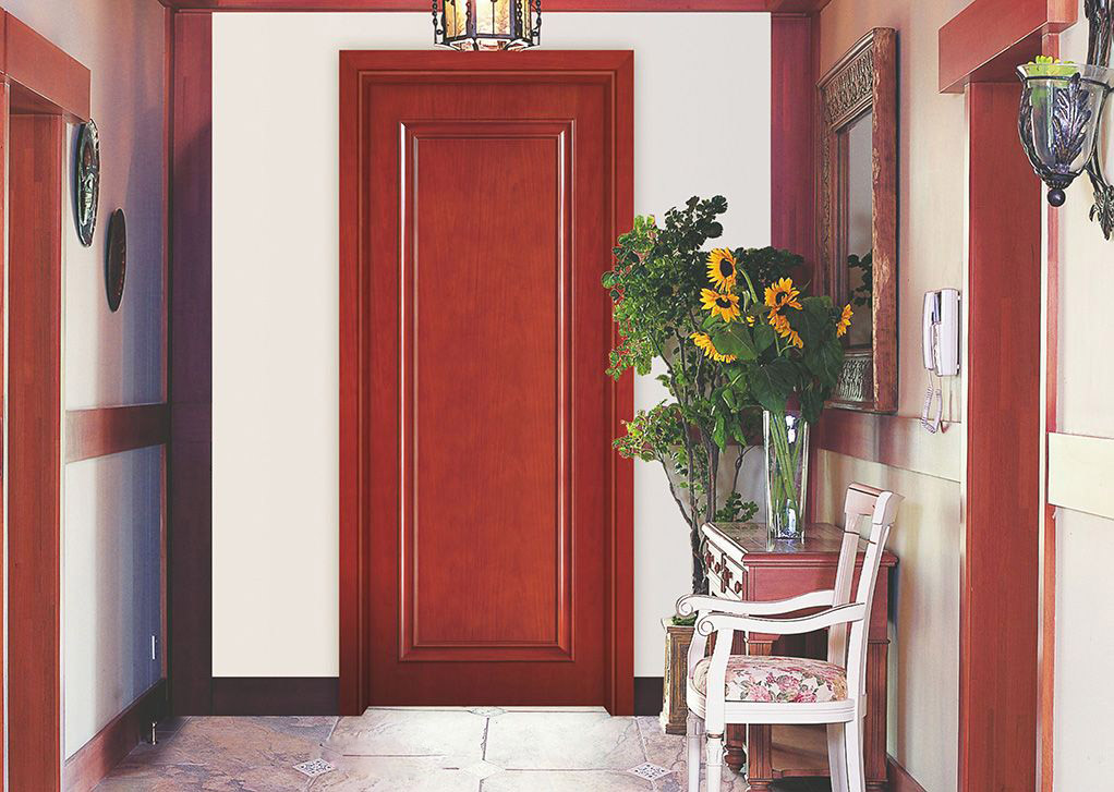 廠價(jià)直銷鑫順來X-7038平開實(shí)木烤漆門