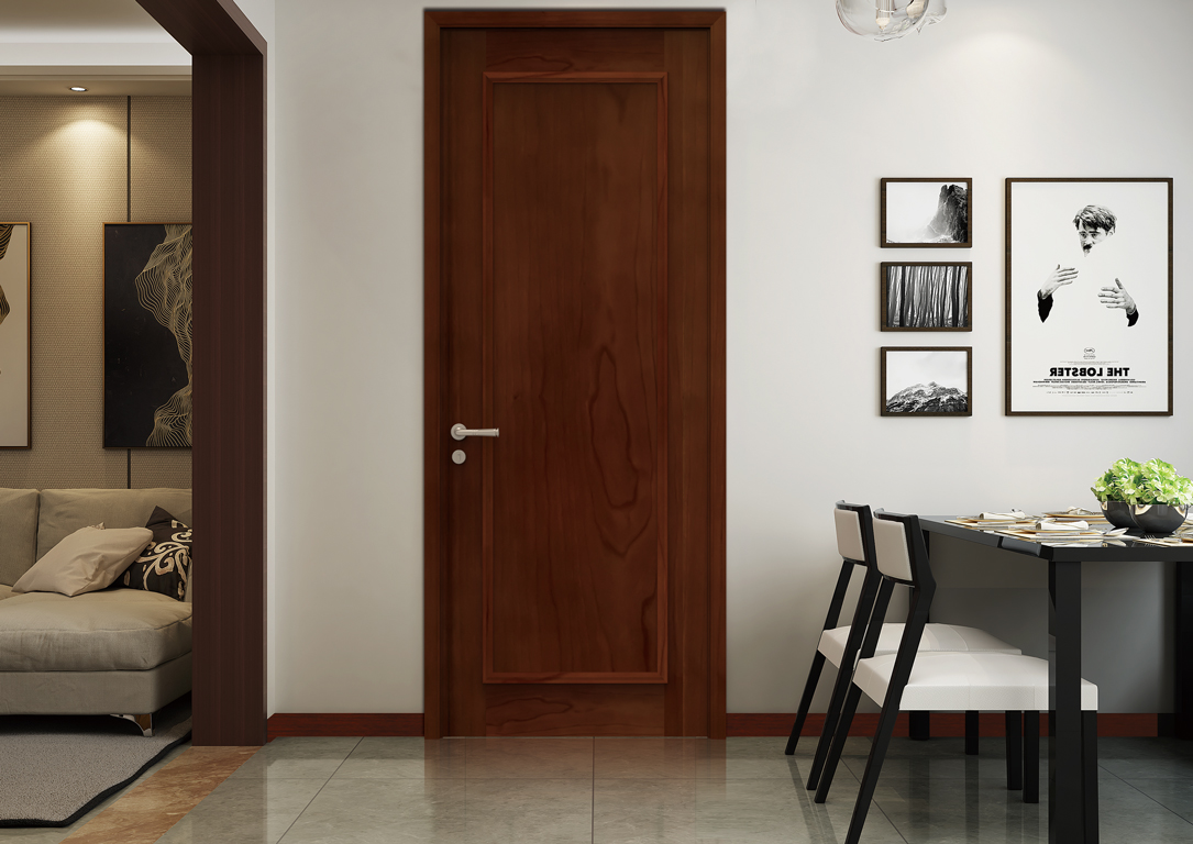 廠價(jià)直銷鑫順來X-8017平開外扣實(shí)木烤漆門