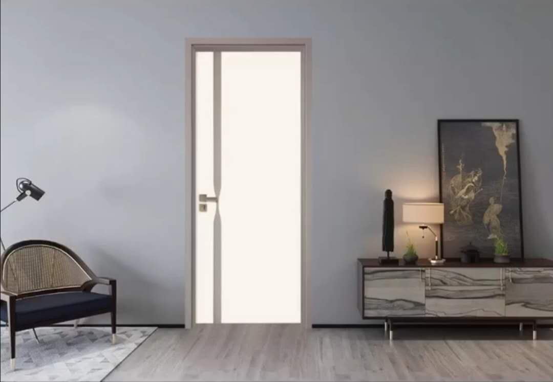 廠價直銷鑫順來X-8093平開叉色實木烤漆門