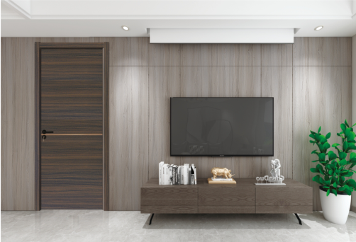 廠價直銷鑫順來X-10007平開橫貼零度無漆門