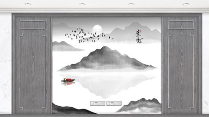 廠價(jià)熱銷鑫順來XSL-2134中式豪華電視墻