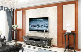 廠價(jià)熱銷鑫順來XSL-2140中式豪華電視墻