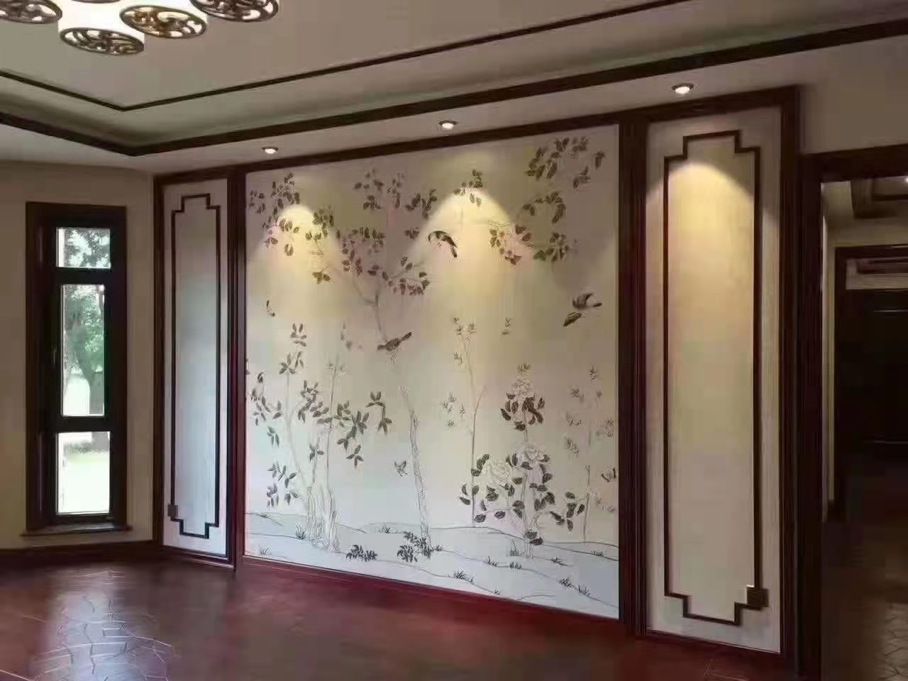 廠價(jià)熱銷鑫順來XSL-2141中式豪華電視墻