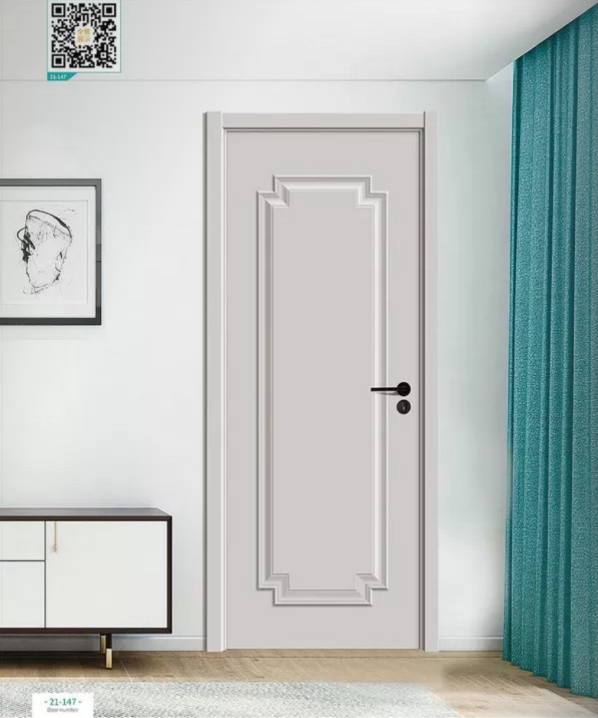 廠價(jià)新款鑫順來21-109掃碼帶扣線木門，掃二維碼看裝修風(fēng)格