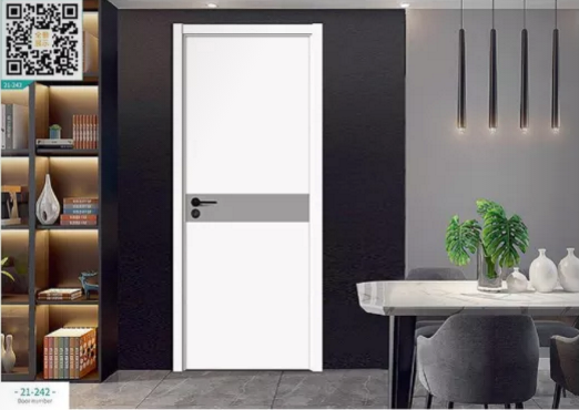廠價(jià)新款鑫順來21-242掃碼叉色木門，掃二維碼看裝修風(fēng)格